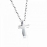 EZÜST SZÍNŰ KERESZT - NYAKLÁNCON