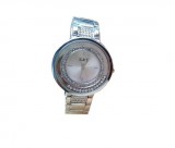 Ezüst színű kristályos karóra