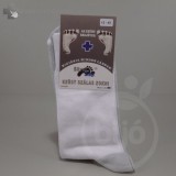 Ezüst zokni fehér színben vékony