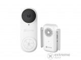 EZVIZ Ajtócsengő szett - DB2 3K (5MP, wifi, IR5m, IP65, microSD, akku)