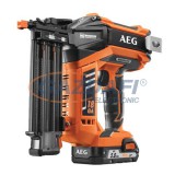 F&F AEG B18N18LI-201C szénkefe nélküli szögbelövő pisztoly, akkumulátoros, 18V