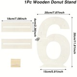 Fa édesség, fánk tartó állvány