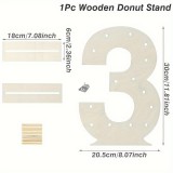 Fa édesség, fánk tartó állvány