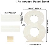 Fa édesség, fánk tartó állvány