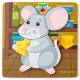 Fa egeres 5db-os baba puzzle - Woodyland