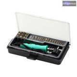 Fa égető páka, pirográf készülék 27 fejes készlet