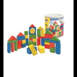 Fa építőkocka 50db-os készlet formaválogató dobozzal - Woodyland