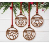 Fa karácsonyfadísz – kutyás motívumokkal (8 aranyos dizájn)