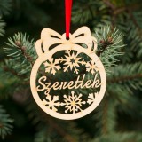 Fa karácsonyfadísz – Szeretlek 5db, Fa karácsonyfadísz – Szeretlek 5db