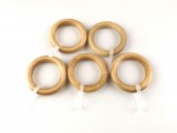 Fa karika ráncszedő kampóval 10 db/csomag - világos tölgy színű