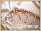 Fa kulcsok - vintage esküvői dekoráció