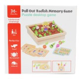 Fa memória, oktató játék, növény ültetős, 30x24 cm dob.