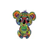 Fa puzzle, színes A5 méretű 95 db-os (koala)