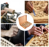 Fa véső, faragó szett – 12 db-os