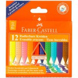 Faber-Castell 12 db-os radírozható vékony zsírkréta készlet