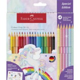 Faber-Castell: 24db-os GRIP színesceruza szett 6db pasztell színnel