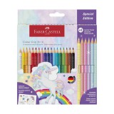 Faber-Castell: 24db-os GRIP színesceruza szett 6db pasztell színnel