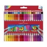 Faber-Castell: 40db-os kétvégű filctoll készlet ragyogó színekkel