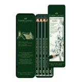 Faber-Castell: 9000 Jumbo grafitceruza fém dobozban 5db-os szett