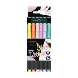 Faber-Castell: Black Edition pasztell színek 6db-os színes filctoll szett