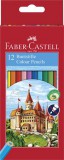 Faber-Castell Classic hatszögletű 12 különböző színű színes ceruza készlet (12 db)