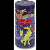 FABER-CASTELL Connector Dinoszaurusz fém dobozban, 20 szín (155546)