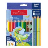 Faber-Castell: Dinoszauruszos színes ceruza szett 18+6db
