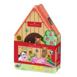 FABER-CASTELL Faber Castell: Connector filctoll készlet 18db-os Farm mintás fém dobozban