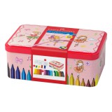 FABER-CASTELL Faber Castell: Connector filctoll készlet 33db-os Ballerina mintás fém dobozban