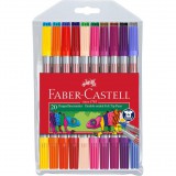 FABER-CASTELL Faber Castell: Kétvégű filctoll készlet - Vegyes színek (151119)
