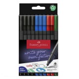 Faber-Castell: GRIP tűfilc 0,4mm-es heggyel 4 féle szín 10db-os szett