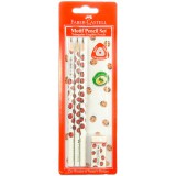 Faber-Castell: Katica mintás grafitceruza szett radírral - HB, 3 db-os