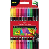 Faber-Castell: Kétvégű neon filctoll 10db-os szett