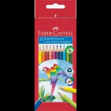 Faber-Castell "Papagáj" Háromszögletű Színes ceruza készlet - 12 különböző szín (116512)