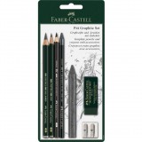 Faber-Castell Pitt Kezdő Grafitkészlet Hegyezővel és radírral (7db/csomag) (112997)