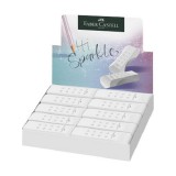 Faber-Castell: RollOn Sparkle pvc mentes radír fehér színben 1db