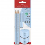 FABER-CASTELL Set Grip 2001 sky blue BK (580074) (580074)