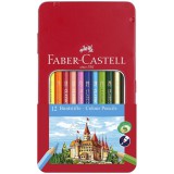 Faber-Castell: Színes ceruza szett 12db-os készlet fémdobozban