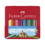 Faber-Castell: Színes ceruza szett 24db-os készlet fémdobozban