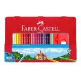 Faber-Castell: Színes ceruza szett fém dobozban 48db-os