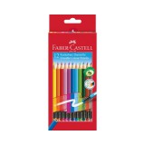 Faber-Castell: Színesceruza szett radírvéggel 12db