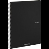 Fabriano Ecoqua 70lapos A4 sima spirálfüzet - Fekete (19290009)