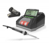 Fahrenheit Digitális forrasztópáka állomás - LCD kijelzővel, pákaheggyel, ónnal és szivaccsal - 230 V