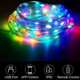 FAIRY Light Led magic fényfüzér 200 Led. 2db felett -10%. Bluetooth+ távirányító, RGBW, USB csatlakozós, IP65, kültérre is! Life Light Led 2 év garancia!