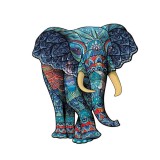 Fakopáncs Fa puzzle, színes A3 méretű 200 db-os (elefánt)