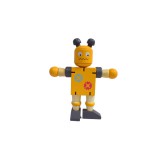 Fakopáncs Flexibilis robot sárga színben