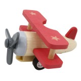 Fakopáncs Lendkerekes mini repülő (natúr-piros)