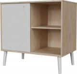Faktum Peak Natural Oak and White Komód (2 doboz) - oak