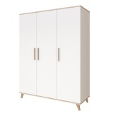 Faktum szekrény Flip White and Oak 3 osztású