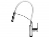 FALA Konyhai csaptelep Flexible 2 White 60 cm-es flexibilis kifolyóval, 2 vízsugárral, fehér (75676)